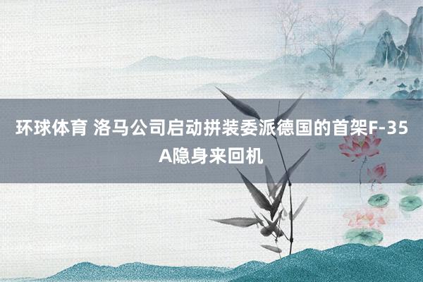 环球体育 洛马公司启动拼装委派德国的首架F-35A隐身来回机