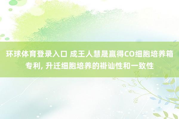 环球体育登录入口 成王人慧晟赢得CO细胞培养箱专利， 升迁细胞培养的褂讪性和一致性