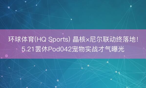 环球体育(HQ Sports) 晶核×尼尔联动终落地！5.21罢休Pod042宠物实战才气曝光