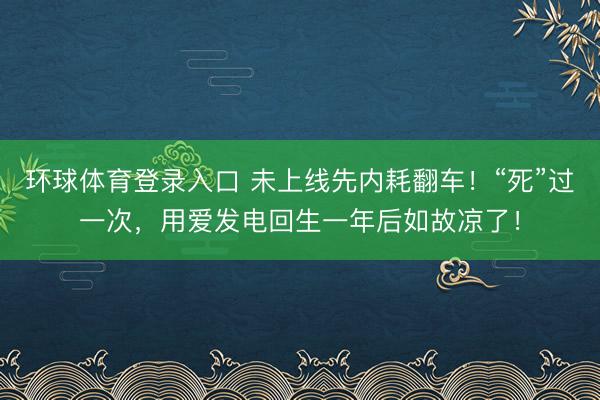 环球体育登录入口 未上线先内耗翻车！“死”过一次，用爱发电回生一年后如故凉了！