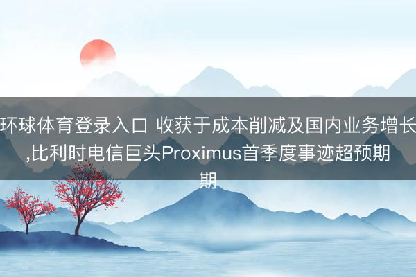 环球体育登录入口 收获于成本削减及国内业务增长，比利时电信巨头Proximus首季度事迹超预期