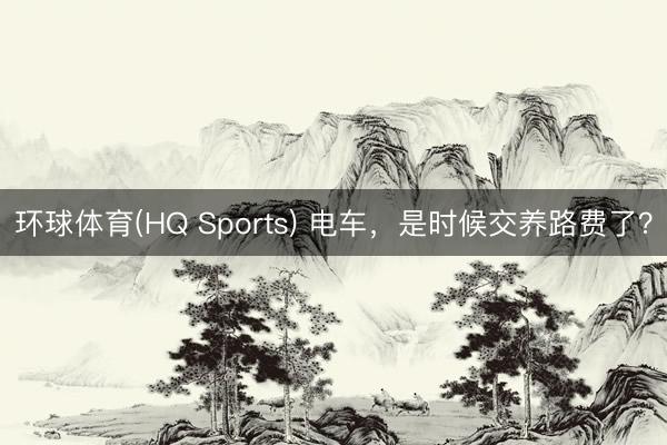 环球体育(HQ Sports) 电车，是时候交养路费了？