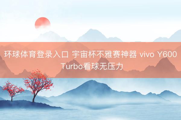 环球体育登录入口 宇宙杯不雅赛神器 vivo Y600 Turbo看球无压力