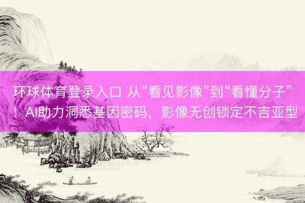 环球体育登录入口 从“看见影像”到“看懂分子” ！AI助力洞悉基因密码，影像无创锁定不吉亚型